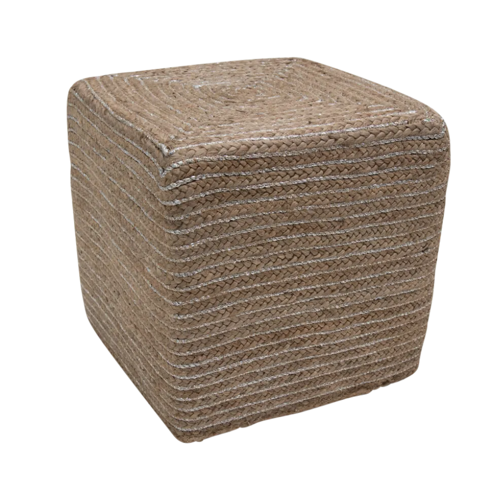 byRoom Pouf Silver String