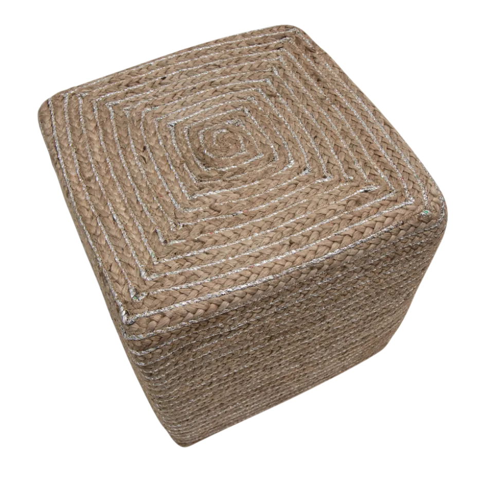 byRoom Pouf Silver String