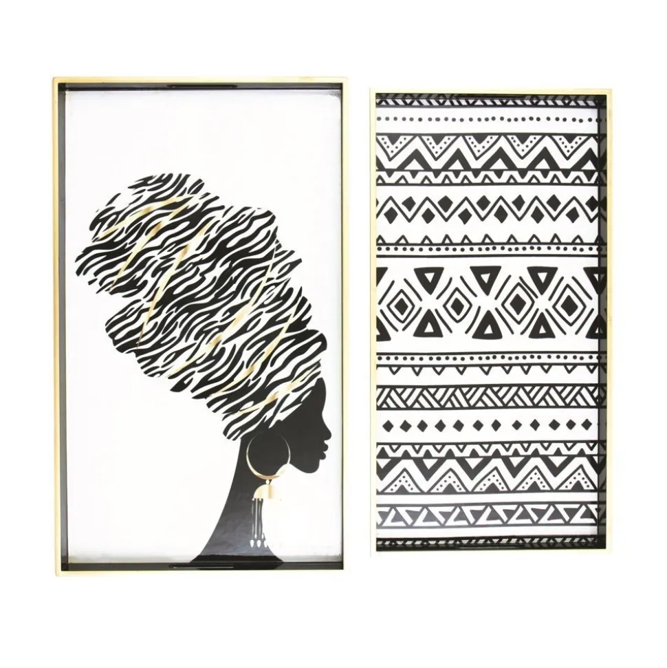 byRoom Tablett 2er Set African