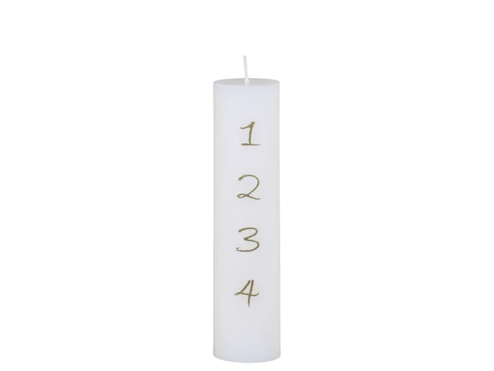 Chic Antique Adventskerze mit Druck 1-4