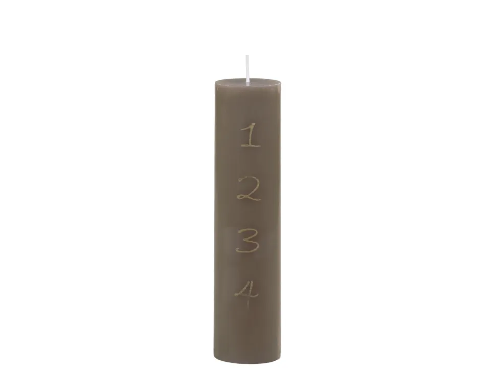 Chic Antique Adventskerze mit Druck 1-4