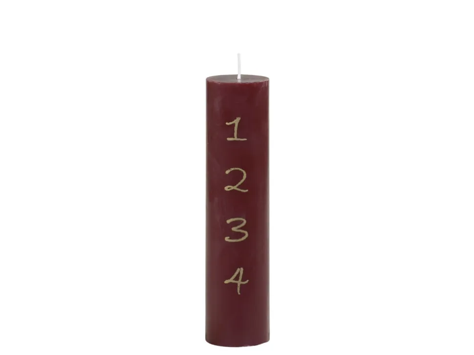 Chic Antique Adventskerze mit Druck 1-4