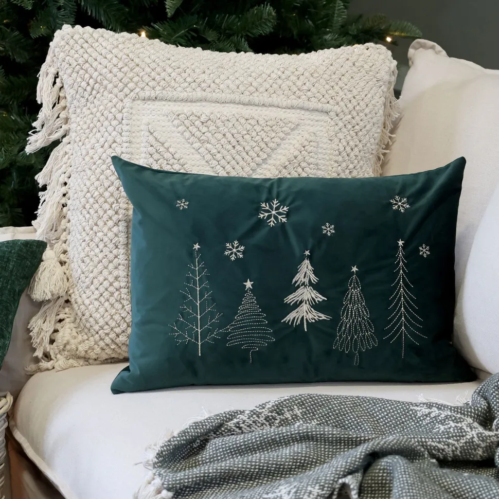 Chic Antique Aix Kissebezug mit Weihnachtsbäumen