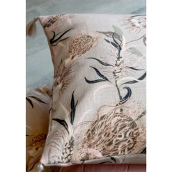 Chic Antique Aix Kissenbezug Blumenmotiv 2 mit Quasten