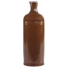 Chic Antique Alte französische Flasche mokka