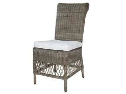 Chic Antique Alter französischer Stuhl mit Sitzkissen