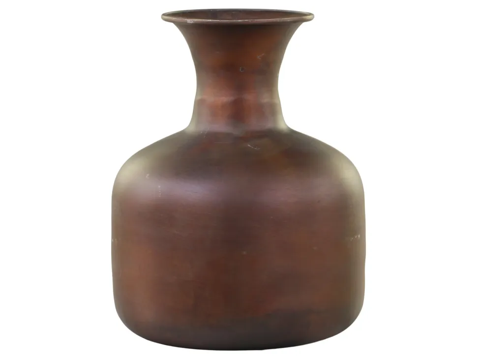 Chic Antique Alte Vase aus Aluminium