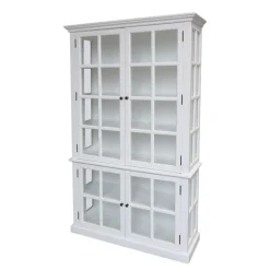 Chic Antique antiker Vitrinenschrank Marseille 4 Türen