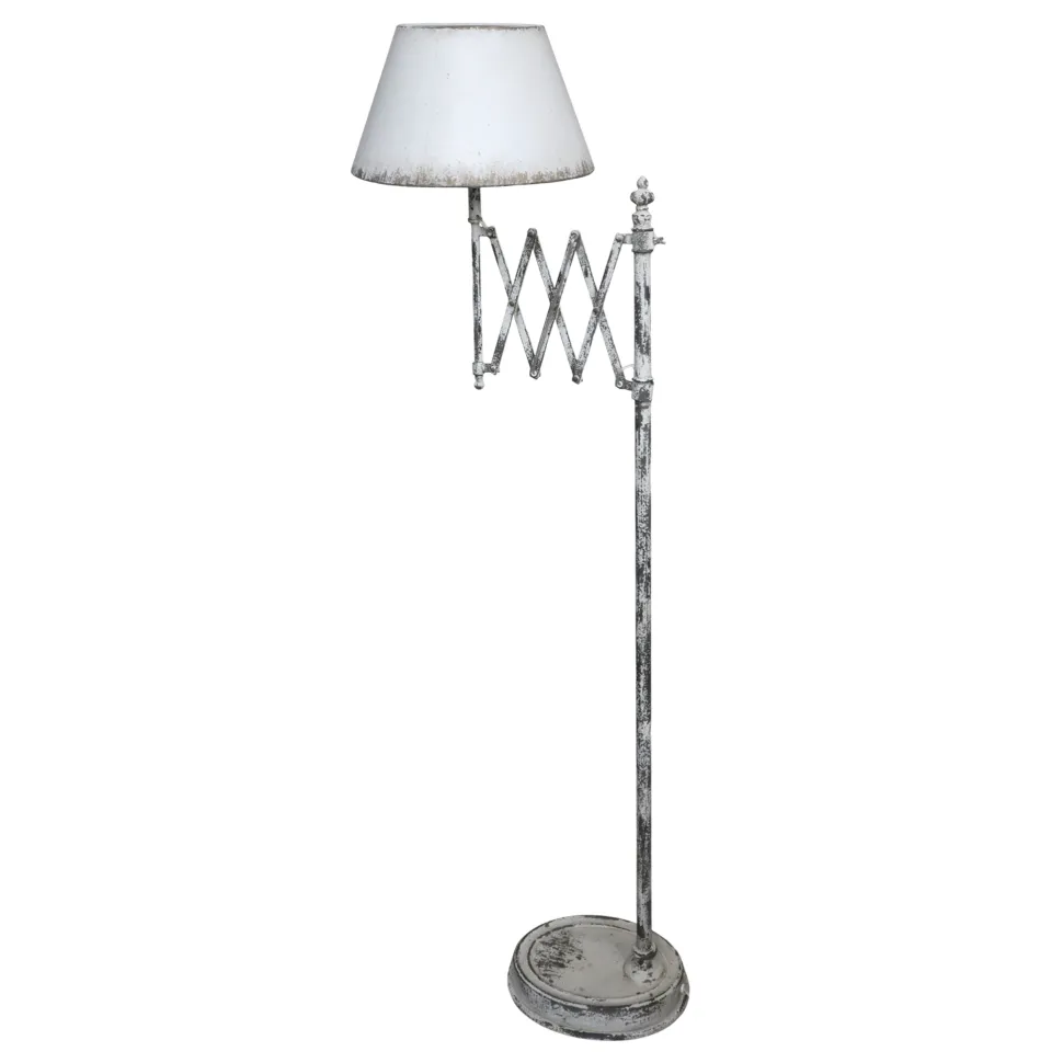 Chic Antique Antike Stehlampe Ziehharmonika