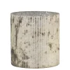 Chic Antique Antikes Windlicht mit Rillen aus Glas