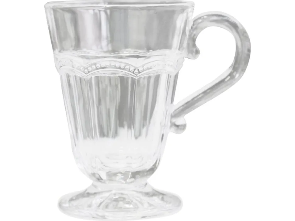Chic Antique Antoinette Glas-Becher mit Perlenkante