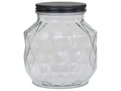 Chic Antique Aufbewahrungsglas mit Diamantenschliff