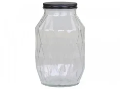 Chic Antique Aufbewahrungsglas mit Diamantenschliff