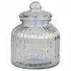 Chic Antique Aufbewahrungsglas mit Rillen und Glasdeckel