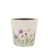 Chic Antique Avignon Blumentopf mit Blumenmotiv