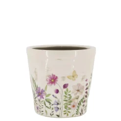 Chic Antique Avignon Blumentopf mit Blumenmotiv