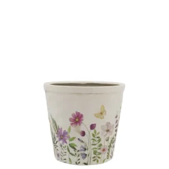 Chic Antique Avignon Blumentopf mit Blumenmotiv