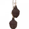 Chic Antique Baumschmuck Eichelnuss Velours
