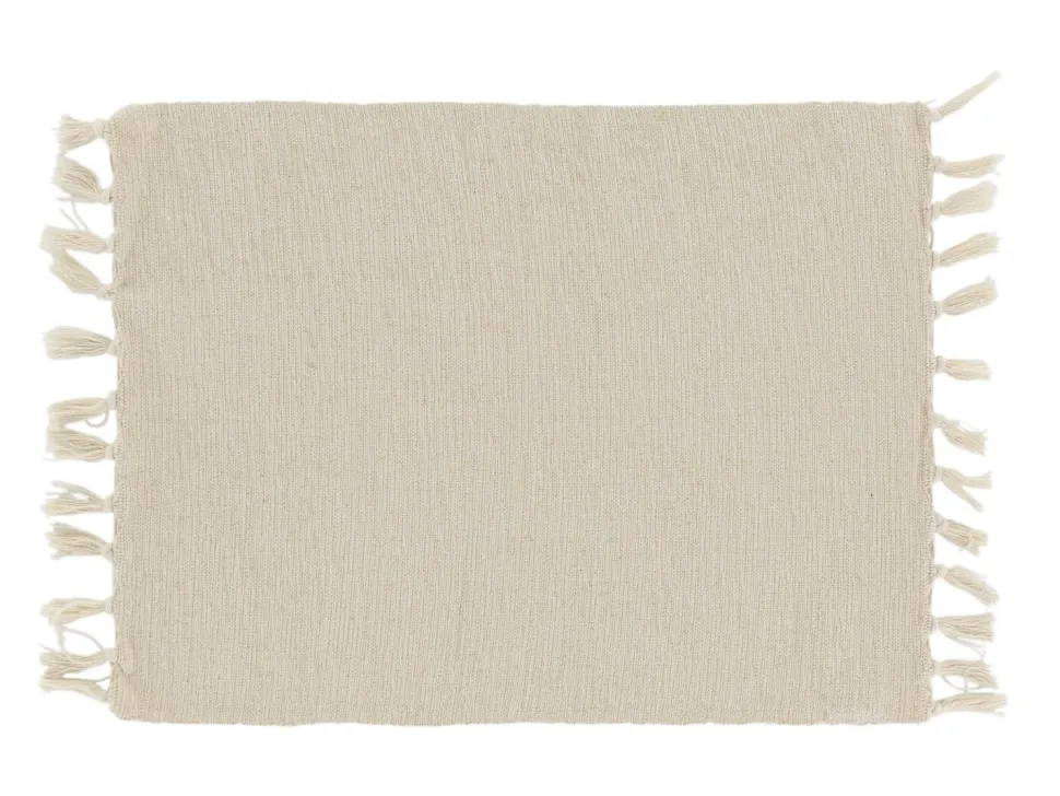 Chic Antique Baumwoll Platzdeckchen mit Fransen