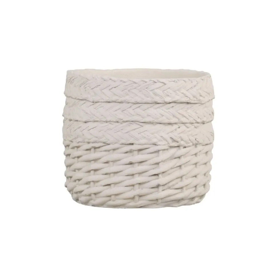 Chic Antique Übertopf Corte mit Flechtmuster