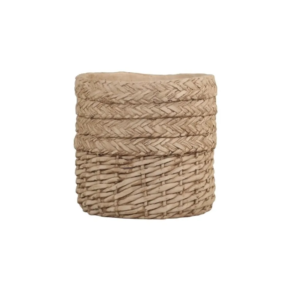 Chic Antique Übertopf Corte mit Flechtmuster