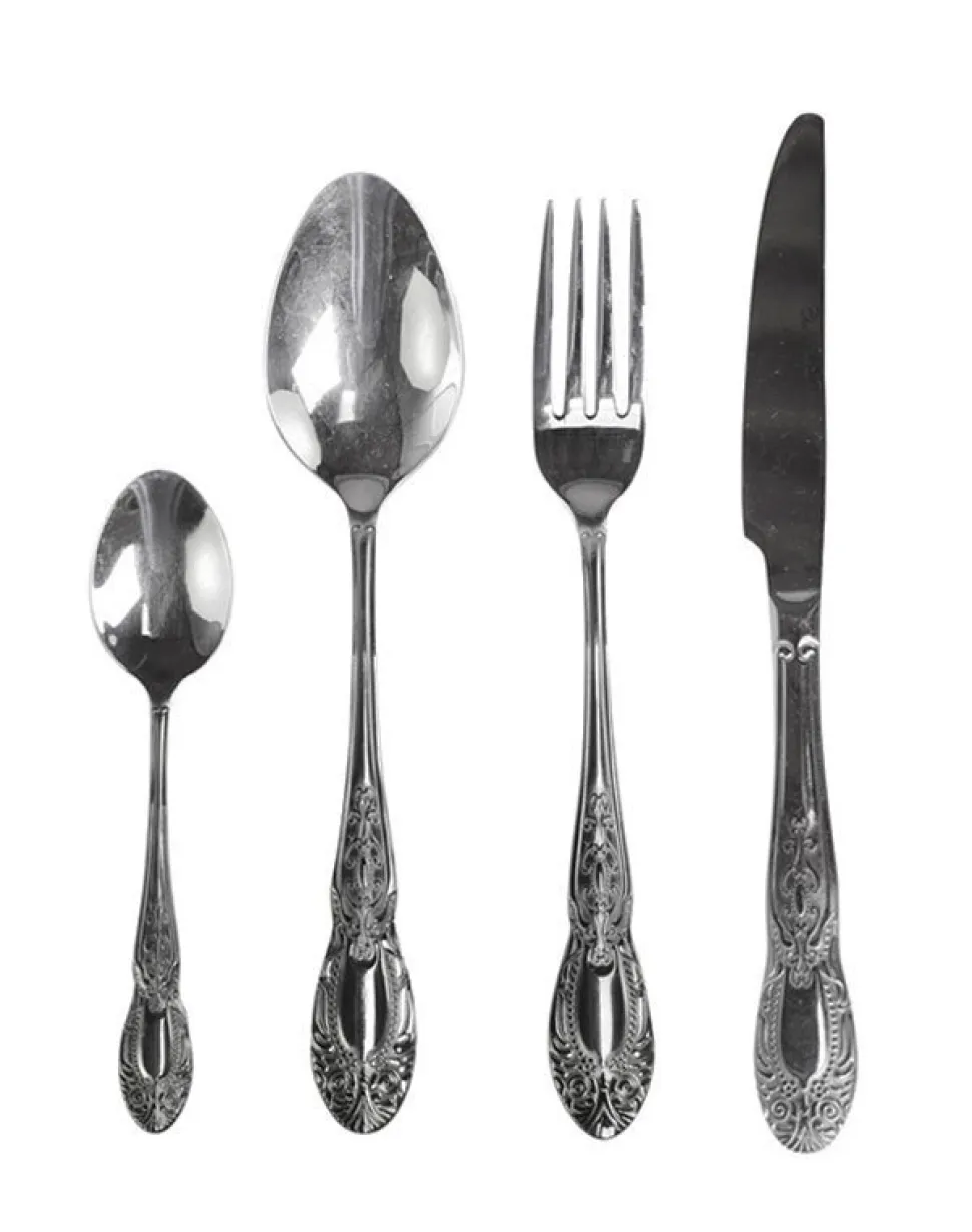 Chic Antique Besteck mit Dekor 4er Set