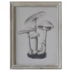 Chic Antique Bild mit Pilzmotiv und Naturrahmen