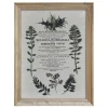 Chic Antique Bild mit wilden Blumen und Naturrahmen
