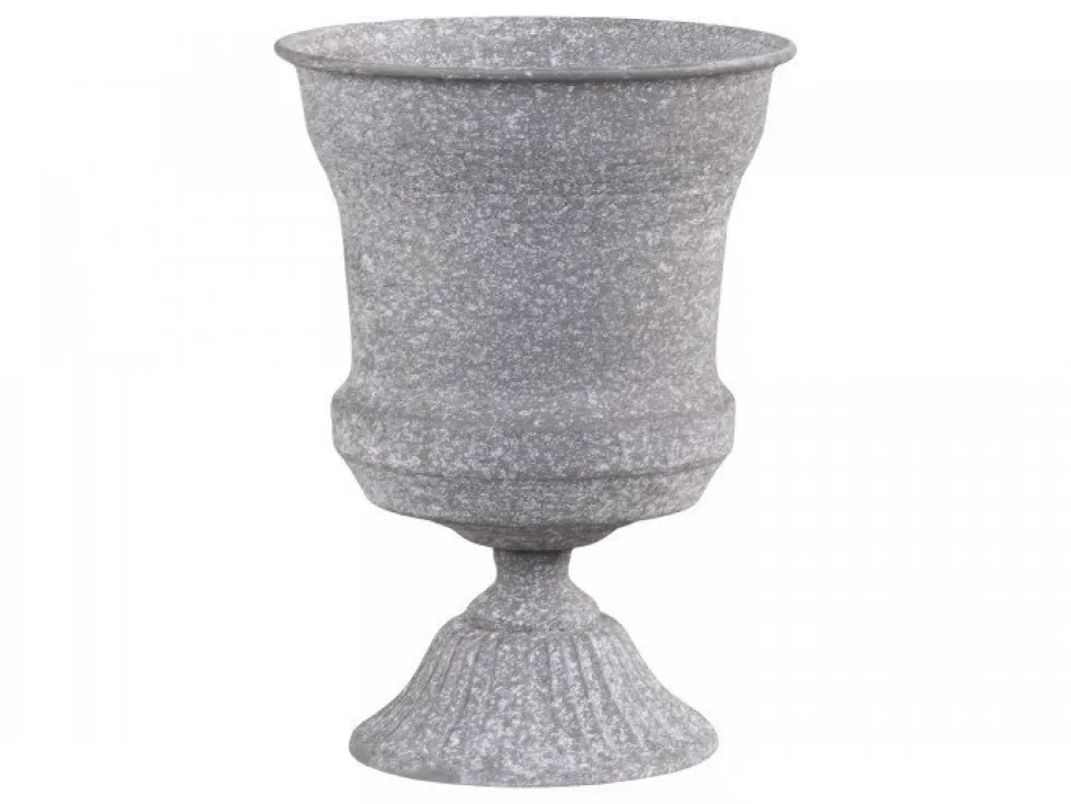 Chic Antique Blumentopf auf Fuß mit Dekor