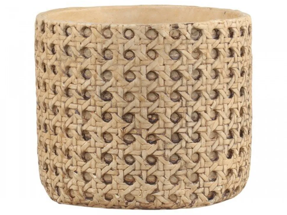 Chic Antique Blumentopf Corte mit französischem Flechtmuster