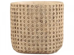 Chic Antique Blumentopf Corte mit französischem Flechtmuster