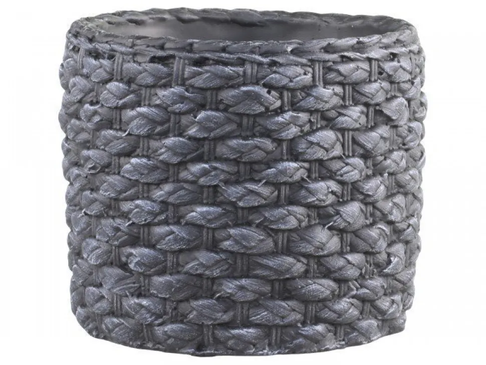 Chic Antique Blumentopf Corte mit grobem Flechtmuster