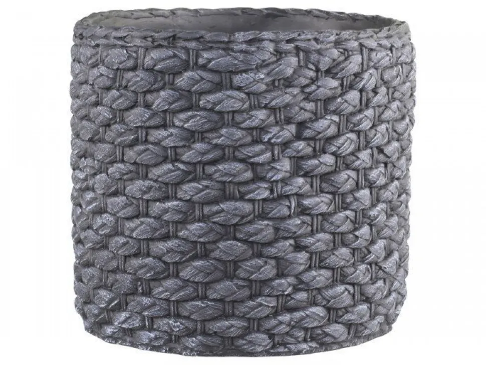 Chic Antique Blumentopf Corte mit grobem Flechtmuster