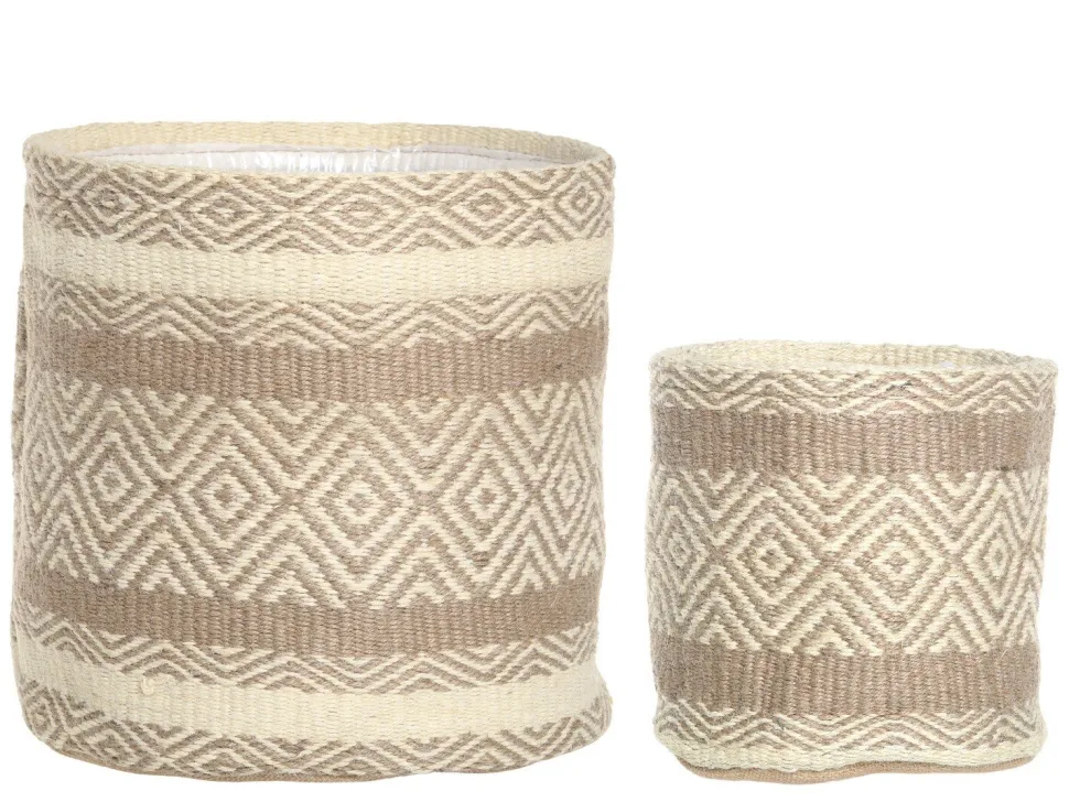 Chic Antique Blumentopf mit Plastfütterung im Set