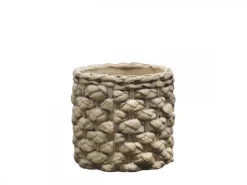 Chic Antique Corte Übertopf mit Zopfmuster