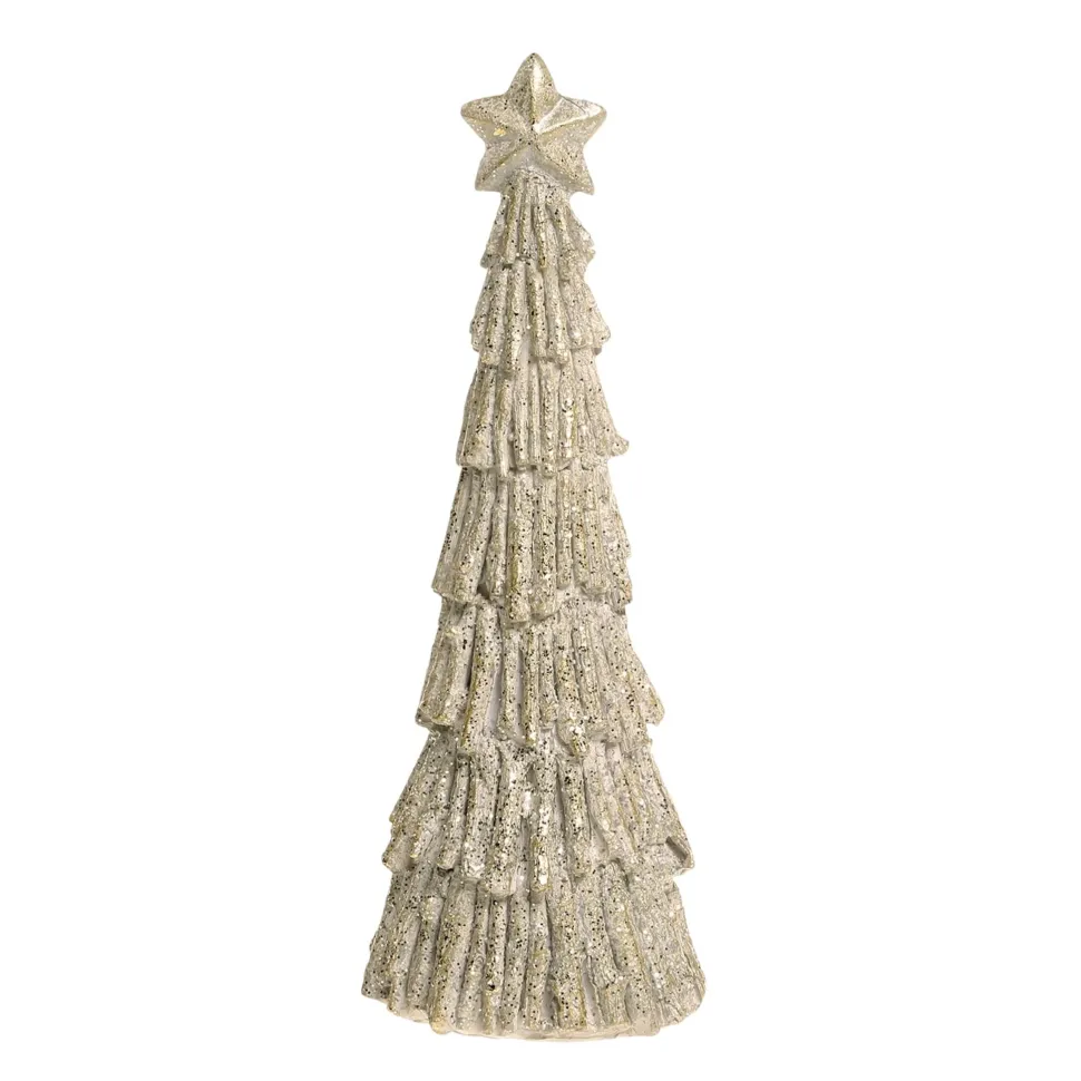 Chic Antique Deko Weihnachtsbaum mit Glitzer