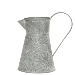 Chic Antique Eisenkanne mit floralem Muster