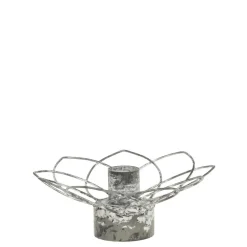 Chic Antique Eisen Kerzenständer in Blumenform