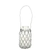 Chic Antique Fil de fer Windlicht aus Glas