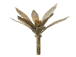 Chic Antique Flaschen Kerzenhalter mit Blättern