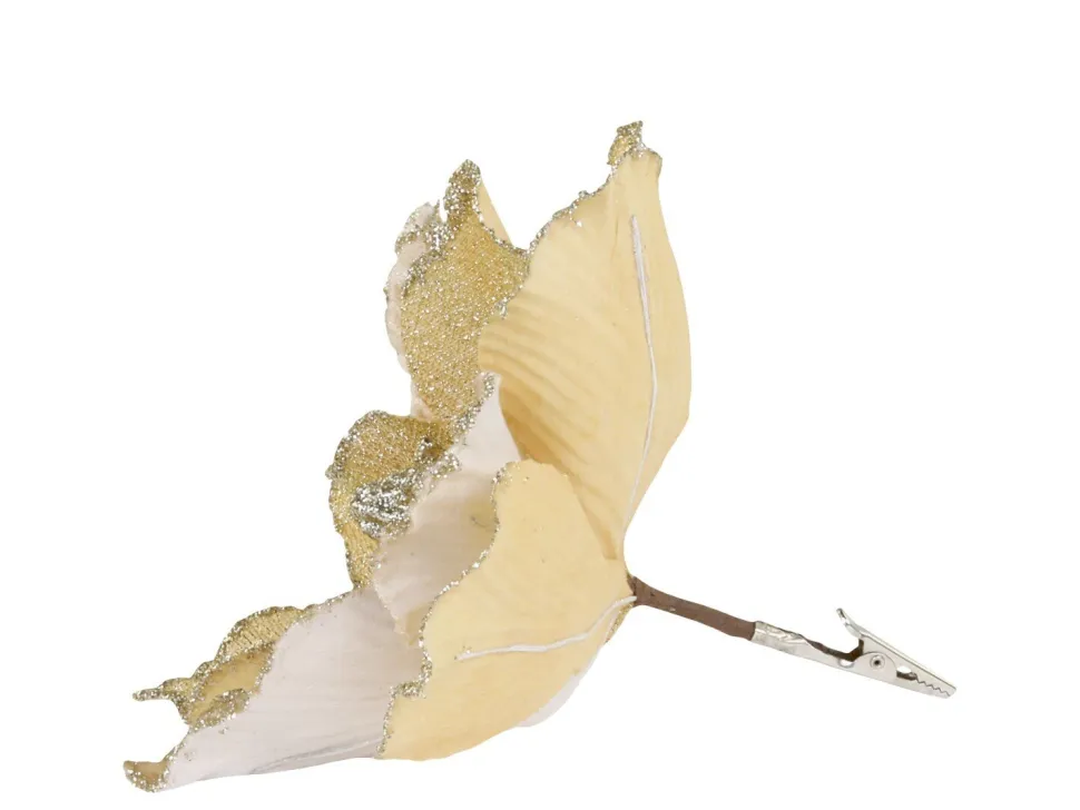 Chic Antique Fleur Blume mit Clips, Tannenbaumschmuck