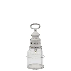 Chic Antique Französische Stalllaterne inkl. Birne & Timer
