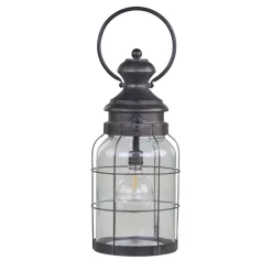 Chic Antique Franz. Stalllaterne mit Timer