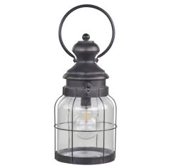 Chic Antique Franz. Stalllaterne mit Timer