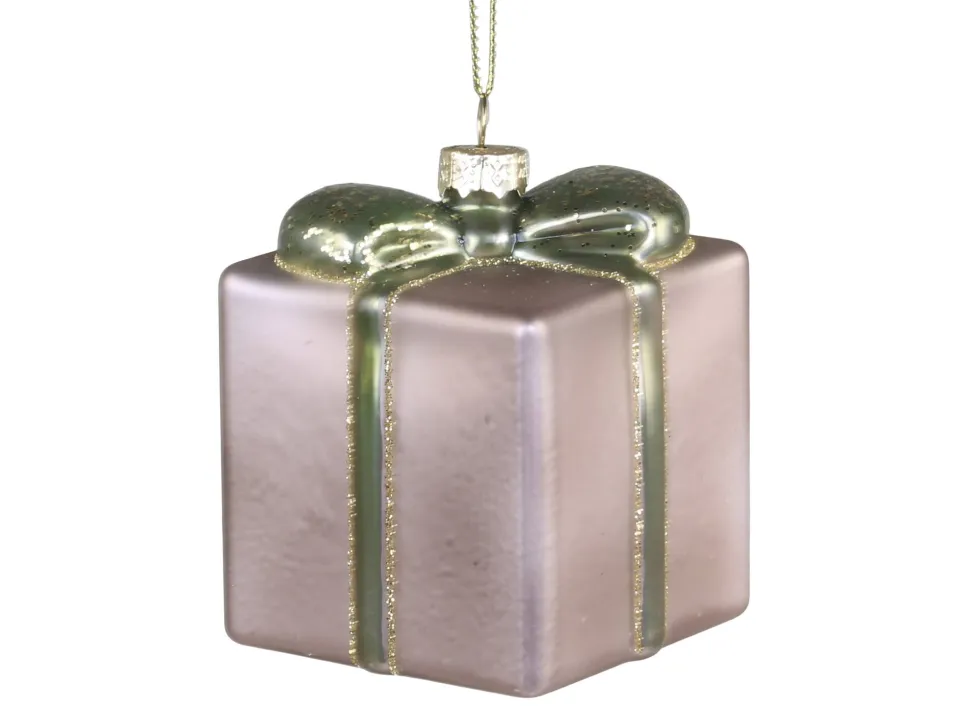 Chic Antique Geschenk mit Glitzer zum Aufhängen