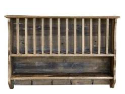 Chic Antique Geschirrregal Haken in Recyclingholz