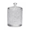 Chic Antique Glas Behälter mit Muster und Deckel