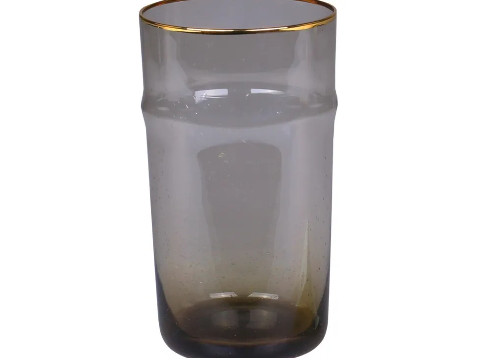 Chic Antique Glas mit Goldrand