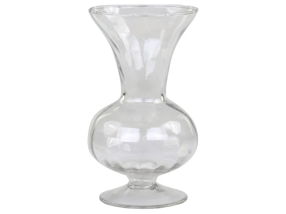 Chic Antique Glasvase auf Fuß