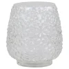 Chic Antique Glasvase mit Blumenmuster